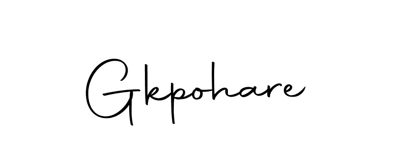 Also we have Gkpohare name is the best signature style. Create professional handwritten signature collection using Autography-DOLnW autograph style. Gkpohare signature style 10 images and pictures png