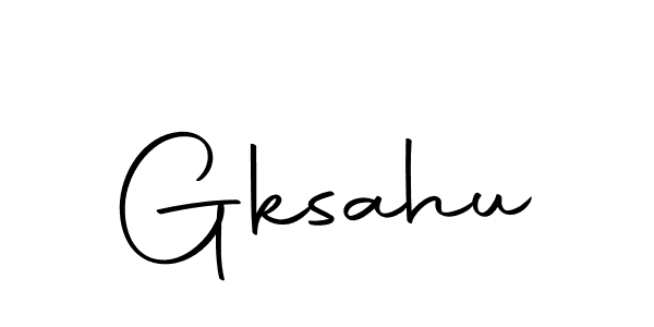 Make a beautiful signature design for name Gksahu. Use this online signature maker to create a handwritten signature for free. Gksahu signature style 10 images and pictures png