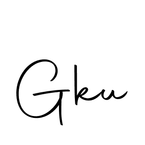 Design your own signature with our free online signature maker. With this signature software, you can create a handwritten (Autography-DOLnW) signature for name Gku. Gku signature style 10 images and pictures png