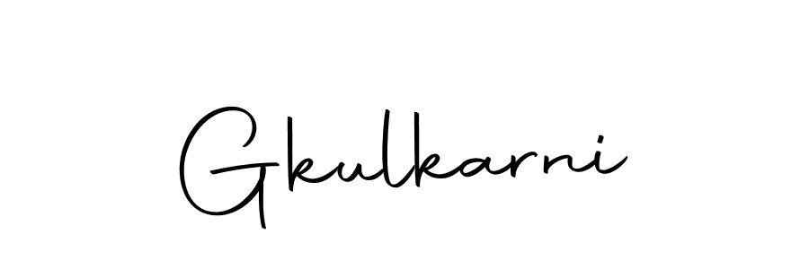 Use a signature maker to create a handwritten signature online. With this signature software, you can design (Autography-DOLnW) your own signature for name Gkulkarni. Gkulkarni signature style 10 images and pictures png