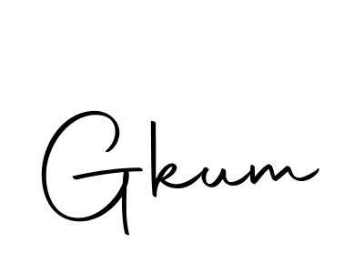 Design your own signature with our free online signature maker. With this signature software, you can create a handwritten (Autography-DOLnW) signature for name Gkum. Gkum signature style 10 images and pictures png