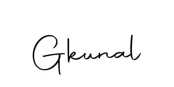 The best way (Autography-DOLnW) to make a short signature is to pick only two or three words in your name. The name Gkunal include a total of six letters. For converting this name. Gkunal signature style 10 images and pictures png