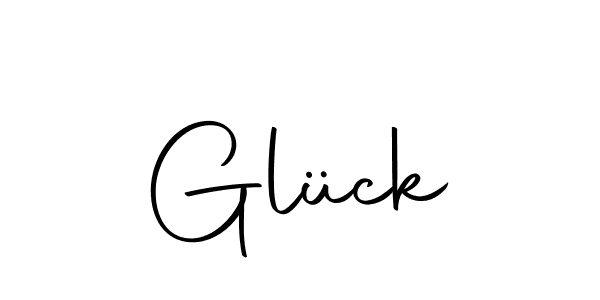 The best way (Autography-DOLnW) to make a short signature is to pick only two or three words in your name. The name Glück include a total of six letters. For converting this name. Glück signature style 10 images and pictures png