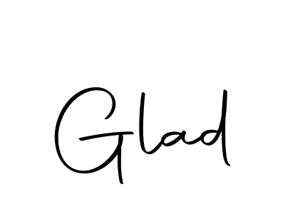 Make a beautiful signature design for name Glad. With this signature (Autography-DOLnW) style, you can create a handwritten signature for free. Glad signature style 10 images and pictures png