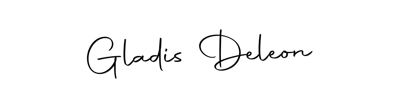 Use a signature maker to create a handwritten signature online. With this signature software, you can design (Autography-DOLnW) your own signature for name Gladis Deleon. Gladis Deleon signature style 10 images and pictures png