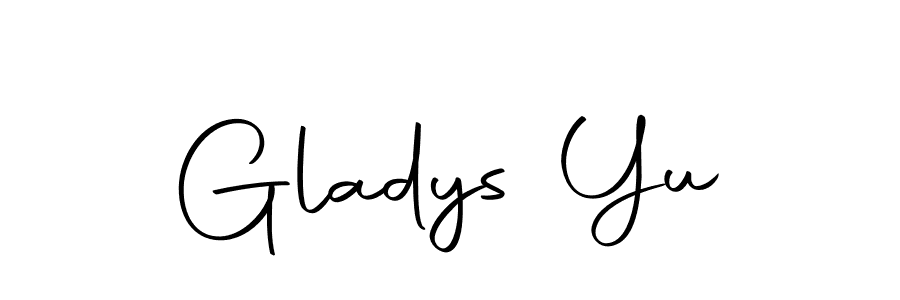 Gladys Yu stylish signature style. Best Handwritten Sign (Autography-DOLnW) for my name. Handwritten Signature Collection Ideas for my name Gladys Yu. Gladys Yu signature style 10 images and pictures png