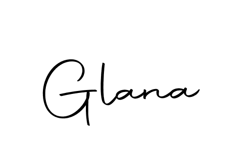 Use a signature maker to create a handwritten signature online. With this signature software, you can design (Autography-DOLnW) your own signature for name Glana. Glana signature style 10 images and pictures png