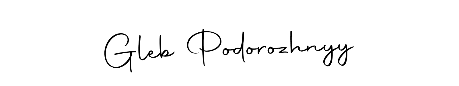 How to make Gleb Podorozhnyy name signature. Use Autography-DOLnW style for creating short signs online. This is the latest handwritten sign. Gleb Podorozhnyy signature style 10 images and pictures png