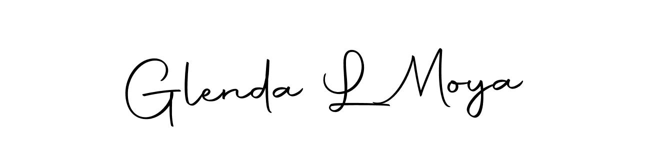 Make a beautiful signature design for name Glenda L Moya. Use this online signature maker to create a handwritten signature for free. Glenda L Moya signature style 10 images and pictures png