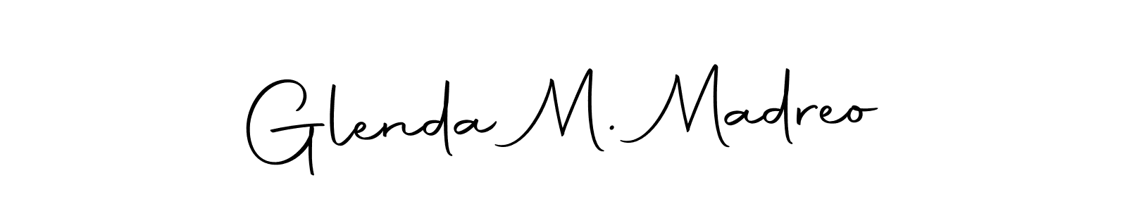 if you are searching for the best signature style for your name Glenda M. Madreo. so please give up your signature search. here we have designed multiple signature styles  using Autography-DOLnW. Glenda M. Madreo signature style 10 images and pictures png