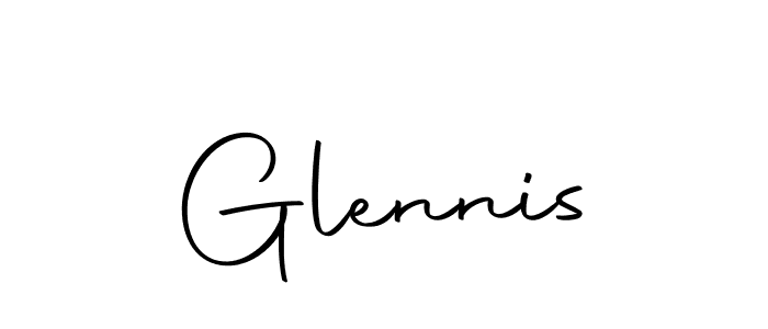 Make a beautiful signature design for name Glennis. Use this online signature maker to create a handwritten signature for free. Glennis signature style 10 images and pictures png