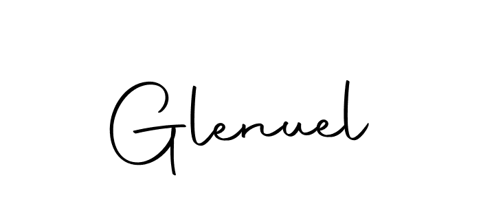 Use a signature maker to create a handwritten signature online. With this signature software, you can design (Autography-DOLnW) your own signature for name Glenuel. Glenuel signature style 10 images and pictures png