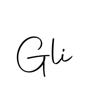 Use a signature maker to create a handwritten signature online. With this signature software, you can design (Autography-DOLnW) your own signature for name Gli. Gli signature style 10 images and pictures png
