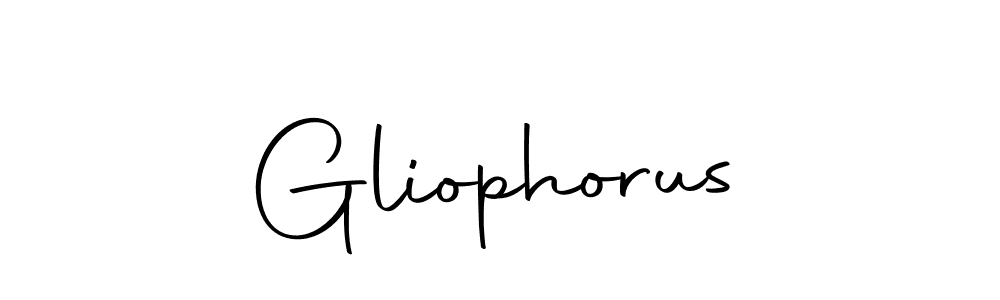 Design your own signature with our free online signature maker. With this signature software, you can create a handwritten (Autography-DOLnW) signature for name Gliophorus. Gliophorus signature style 10 images and pictures png