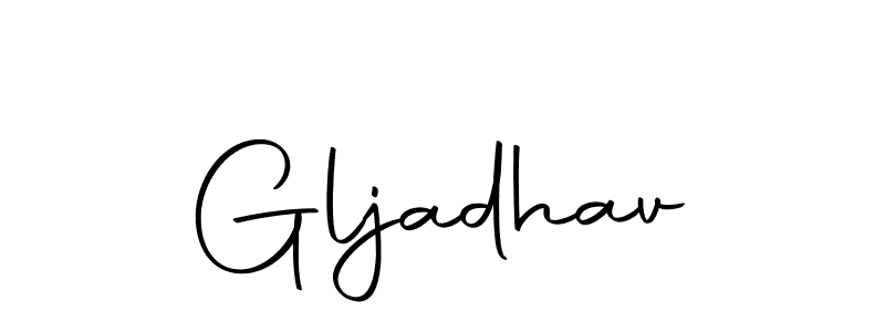 Make a beautiful signature design for name Gljadhav. With this signature (Autography-DOLnW) style, you can create a handwritten signature for free. Gljadhav signature style 10 images and pictures png