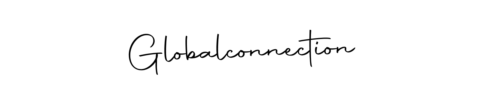 Design your own signature with our free online signature maker. With this signature software, you can create a handwritten (Autography-DOLnW) signature for name Globalconnection. Globalconnection signature style 10 images and pictures png