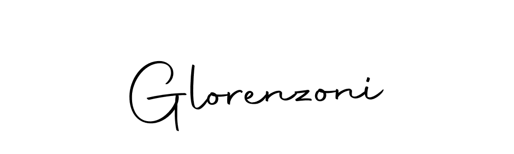 How to make Glorenzoni name signature. Use Autography-DOLnW style for creating short signs online. This is the latest handwritten sign. Glorenzoni signature style 10 images and pictures png
