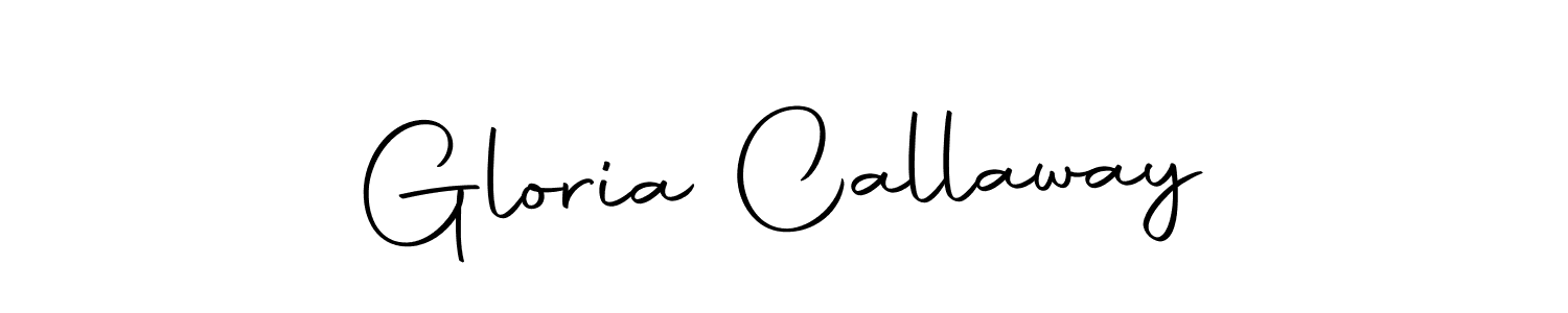 How to make Gloria Callaway name signature. Use Autography-DOLnW style for creating short signs online. This is the latest handwritten sign. Gloria Callaway signature style 10 images and pictures png