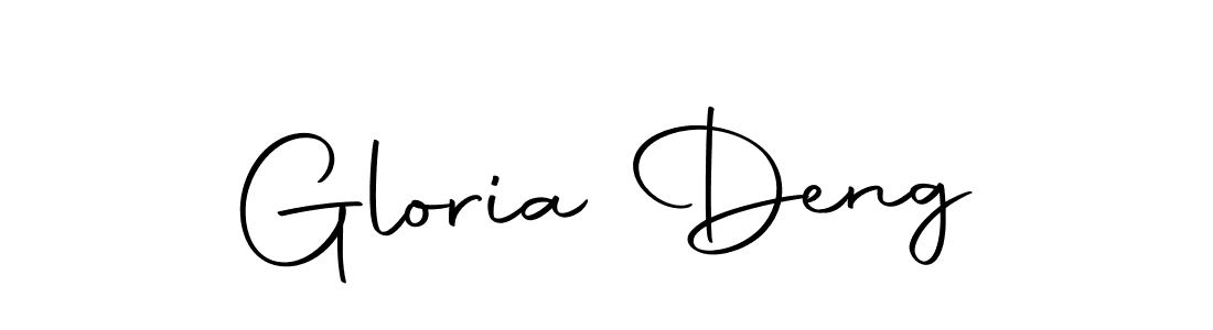 Design your own signature with our free online signature maker. With this signature software, you can create a handwritten (Autography-DOLnW) signature for name Gloria Deng. Gloria Deng signature style 10 images and pictures png