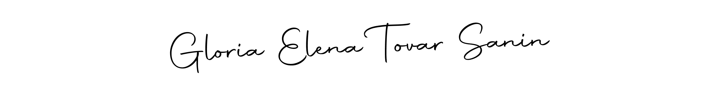 Make a short Gloria Elena Tovar Sanin signature style. Manage your documents anywhere anytime using Autography-DOLnW. Create and add eSignatures, submit forms, share and send files easily. Gloria Elena Tovar Sanin signature style 10 images and pictures png