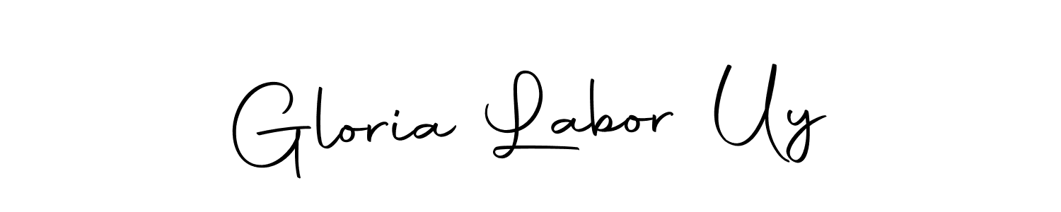 Use a signature maker to create a handwritten signature online. With this signature software, you can design (Autography-DOLnW) your own signature for name Gloria Labor Uy. Gloria Labor Uy signature style 10 images and pictures png