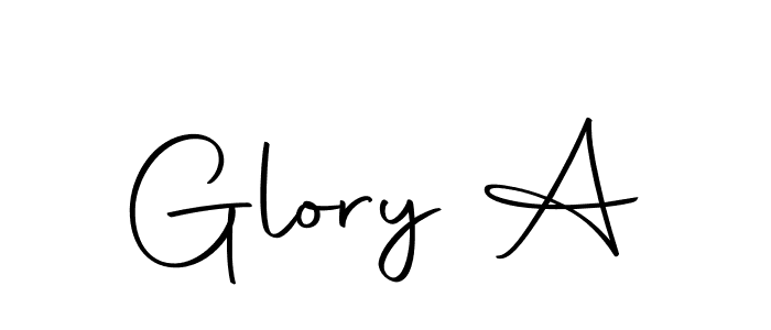 Design your own signature with our free online signature maker. With this signature software, you can create a handwritten (Autography-DOLnW) signature for name Glory A. Glory A signature style 10 images and pictures png