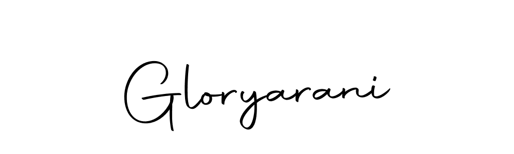 Make a beautiful signature design for name Gloryarani. Use this online signature maker to create a handwritten signature for free. Gloryarani signature style 10 images and pictures png