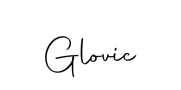 Use a signature maker to create a handwritten signature online. With this signature software, you can design (Autography-DOLnW) your own signature for name Glovic. Glovic signature style 10 images and pictures png
