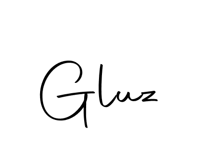 Create a beautiful signature design for name Gluz. With this signature (Autography-DOLnW) fonts, you can make a handwritten signature for free. Gluz signature style 10 images and pictures png