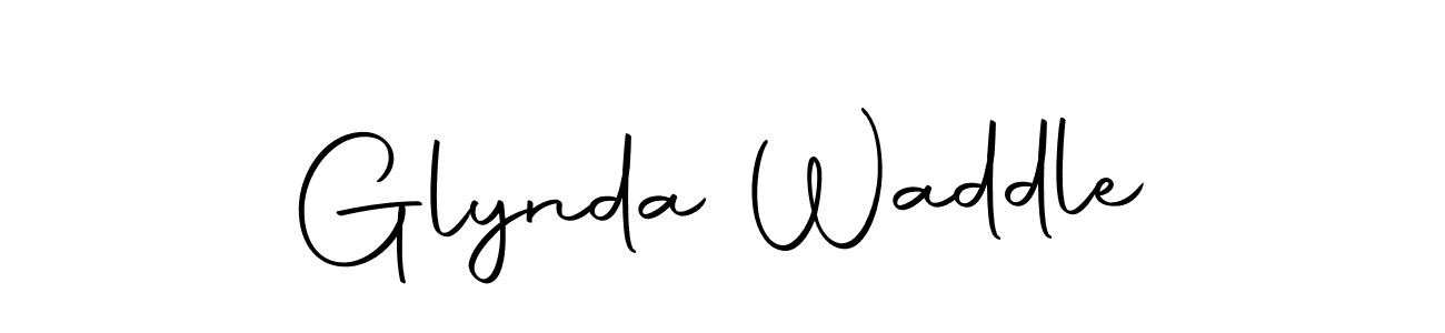 How to make Glynda Waddle name signature. Use Autography-DOLnW style for creating short signs online. This is the latest handwritten sign. Glynda Waddle signature style 10 images and pictures png