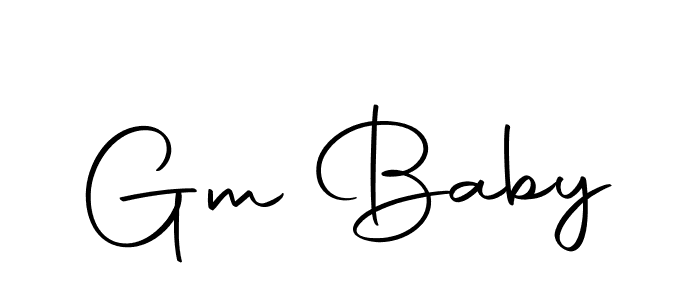 The best way (Autography-DOLnW) to make a short signature is to pick only two or three words in your name. The name Gm Baby include a total of six letters. For converting this name. Gm Baby signature style 10 images and pictures png