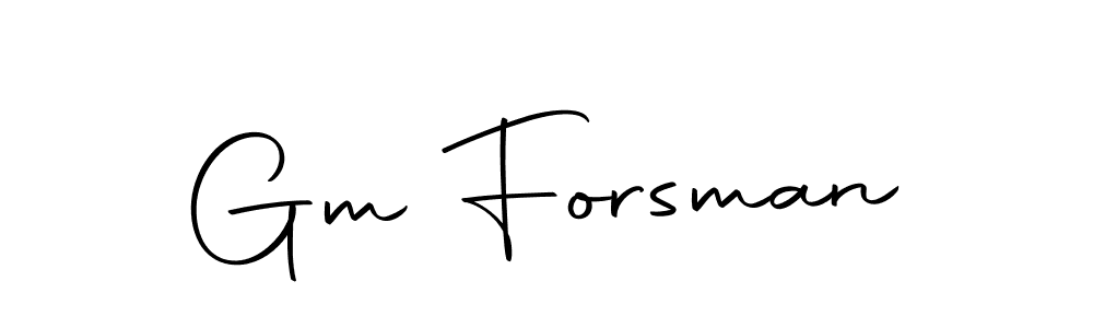 Gm Forsman stylish signature style. Best Handwritten Sign (Autography-DOLnW) for my name. Handwritten Signature Collection Ideas for my name Gm Forsman. Gm Forsman signature style 10 images and pictures png