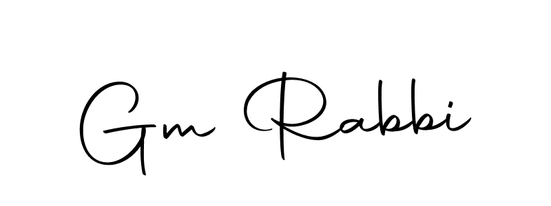 Make a beautiful signature design for name Gm Rabbi. With this signature (Autography-DOLnW) style, you can create a handwritten signature for free. Gm Rabbi signature style 10 images and pictures png