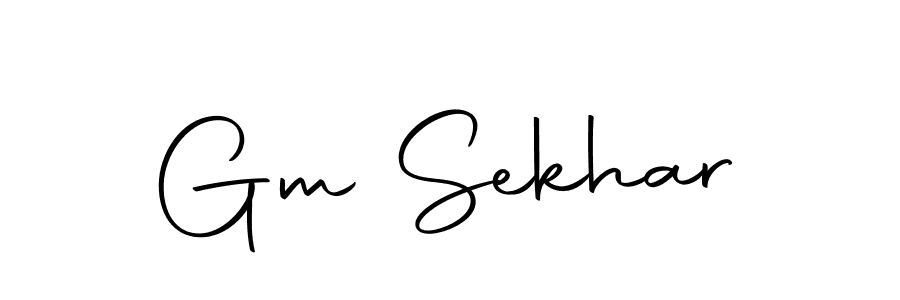 Make a beautiful signature design for name Gm Sekhar. With this signature (Autography-DOLnW) style, you can create a handwritten signature for free. Gm Sekhar signature style 10 images and pictures png