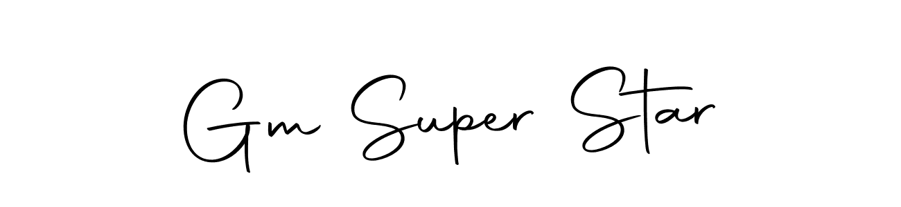 The best way (Autography-DOLnW) to make a short signature is to pick only two or three words in your name. The name Gm Super Star include a total of six letters. For converting this name. Gm Super Star signature style 10 images and pictures png