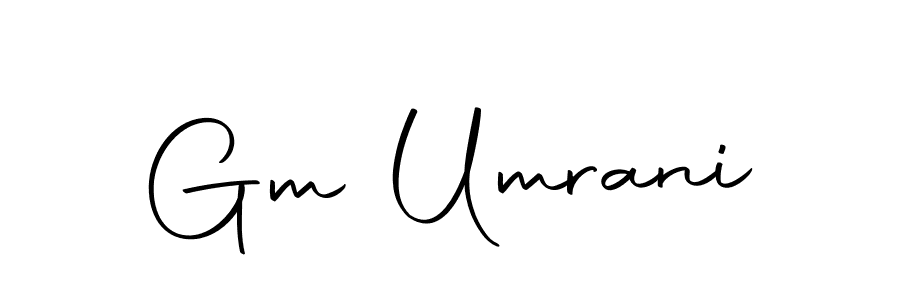 How to make Gm Umrani signature? Autography-DOLnW is a professional autograph style. Create handwritten signature for Gm Umrani name. Gm Umrani signature style 10 images and pictures png