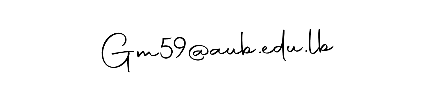 How to make Gm59@aub.edu.lb signature? Autography-DOLnW is a professional autograph style. Create handwritten signature for Gm59@aub.edu.lb name. Gm59@aub.edu.lb signature style 10 images and pictures png