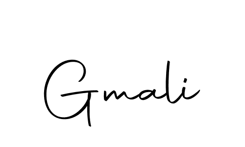 Create a beautiful signature design for name Gmali. With this signature (Autography-DOLnW) fonts, you can make a handwritten signature for free. Gmali signature style 10 images and pictures png