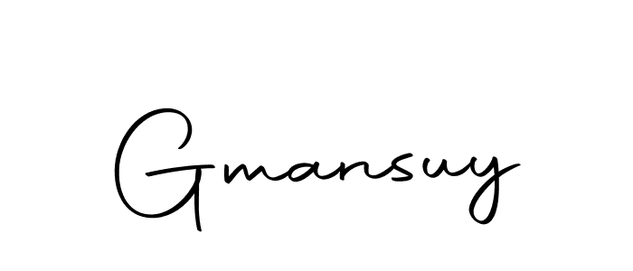 How to make Gmansuy signature? Autography-DOLnW is a professional autograph style. Create handwritten signature for Gmansuy name. Gmansuy signature style 10 images and pictures png