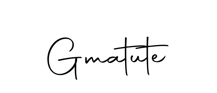 Use a signature maker to create a handwritten signature online. With this signature software, you can design (Autography-DOLnW) your own signature for name Gmatute. Gmatute signature style 10 images and pictures png