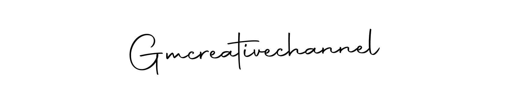 Make a beautiful signature design for name Gmcreativechannel. With this signature (Autography-DOLnW) style, you can create a handwritten signature for free. Gmcreativechannel signature style 10 images and pictures png