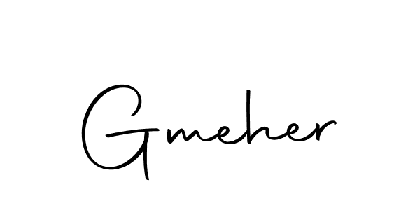 How to make Gmeher name signature. Use Autography-DOLnW style for creating short signs online. This is the latest handwritten sign. Gmeher signature style 10 images and pictures png