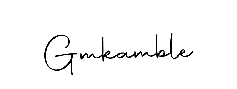 How to make Gmkamble signature? Autography-DOLnW is a professional autograph style. Create handwritten signature for Gmkamble name. Gmkamble signature style 10 images and pictures png