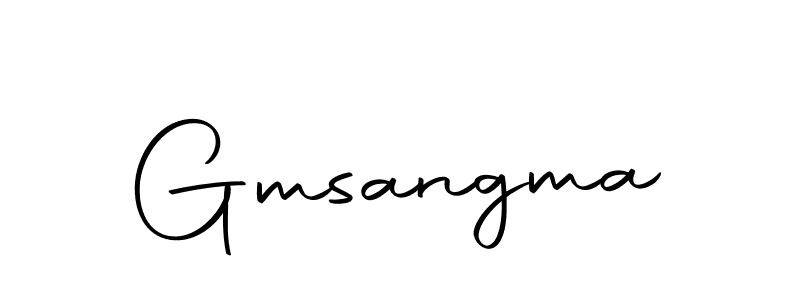 The best way (Autography-DOLnW) to make a short signature is to pick only two or three words in your name. The name Gmsangma include a total of six letters. For converting this name. Gmsangma signature style 10 images and pictures png
