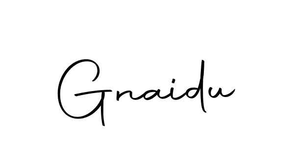 Design your own signature with our free online signature maker. With this signature software, you can create a handwritten (Autography-DOLnW) signature for name Gnaidu. Gnaidu signature style 10 images and pictures png
