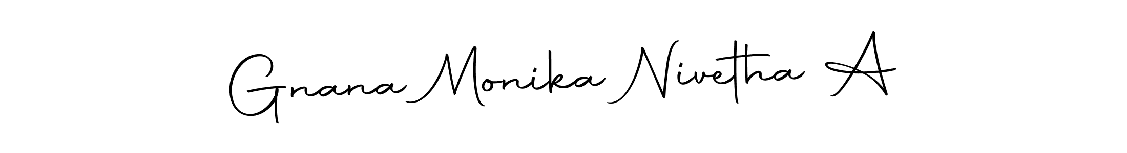 Also You can easily find your signature by using the search form. We will create Gnana Monika Nivetha A name handwritten signature images for you free of cost using Autography-DOLnW sign style. Gnana Monika Nivetha A signature style 10 images and pictures png