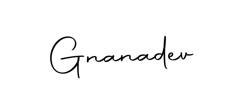 Create a beautiful signature design for name Gnanadev. With this signature (Autography-DOLnW) fonts, you can make a handwritten signature for free. Gnanadev signature style 10 images and pictures png