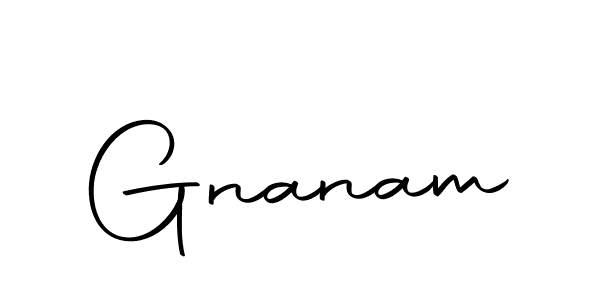 Make a beautiful signature design for name Gnanam. With this signature (Autography-DOLnW) style, you can create a handwritten signature for free. Gnanam signature style 10 images and pictures png