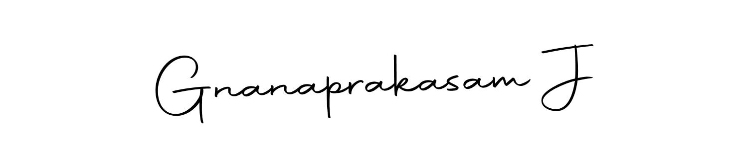 Make a beautiful signature design for name Gnanaprakasam J. With this signature (Autography-DOLnW) style, you can create a handwritten signature for free. Gnanaprakasam J signature style 10 images and pictures png