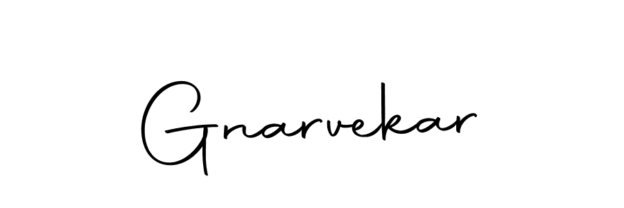 Make a beautiful signature design for name Gnarvekar. With this signature (Autography-DOLnW) style, you can create a handwritten signature for free. Gnarvekar signature style 10 images and pictures png